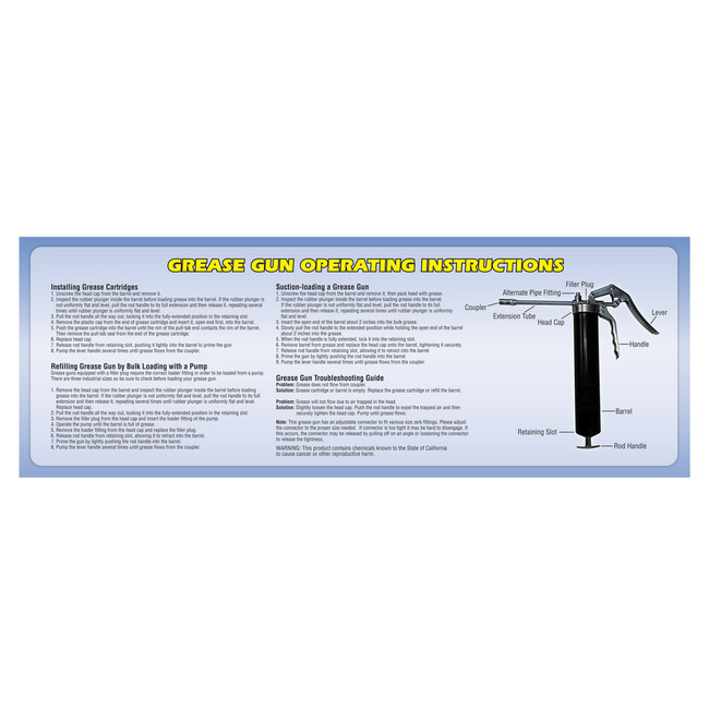 Starbrite Grease Gun-Standard Duty Pistol 28724 Starbrite Grease Gun-Standard Duty Pistol 28724