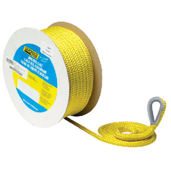 Seachoice Anchor Line Gold/White Braided 3/8" x 20' 42341 Seachoice Anchor Line Gold/White Braided 3/8" x 20' 42341