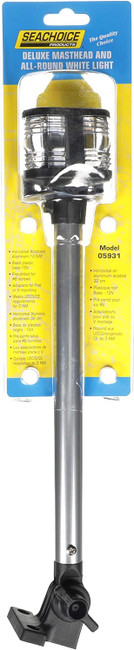 Seachoice Marine Boat Deluxe Fold-Down Masthead and All-Around Navigation Light - Horizontal 05931 Seachoice Marine Boat Deluxe Fold-Down Masthead and All-Around Navigation Light - Horizontal 05931