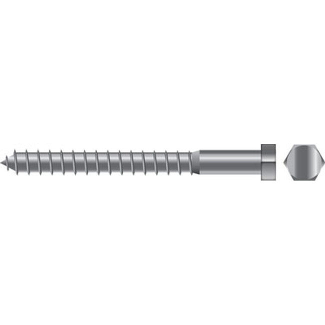 Seachoice 1/2 x 6 Lag Screw SS 1/Bg Sc1294 Seachoice 1/2 x 6 Lag Screw SS 1/Bg Sc1294