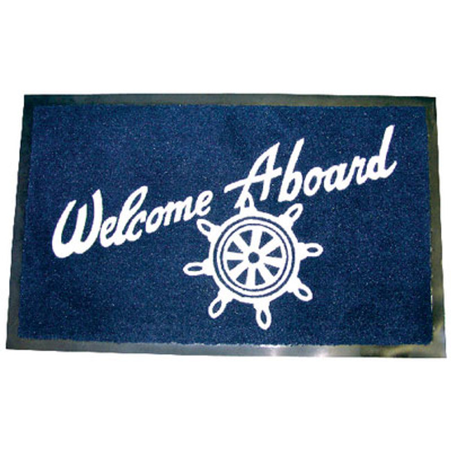Seachoice Welcome Aboard Mat-Navy 78180 Seachoice Welcome Aboard Mat-Navy 78180