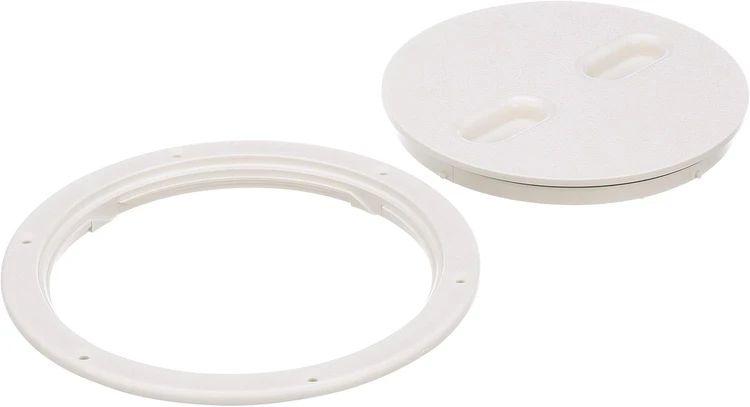 Seachoice Marine Boat Seachoice Twist 'N' Lock Deck Plate White Base and Lid Up to 8-1/2 in. Diameter 39421