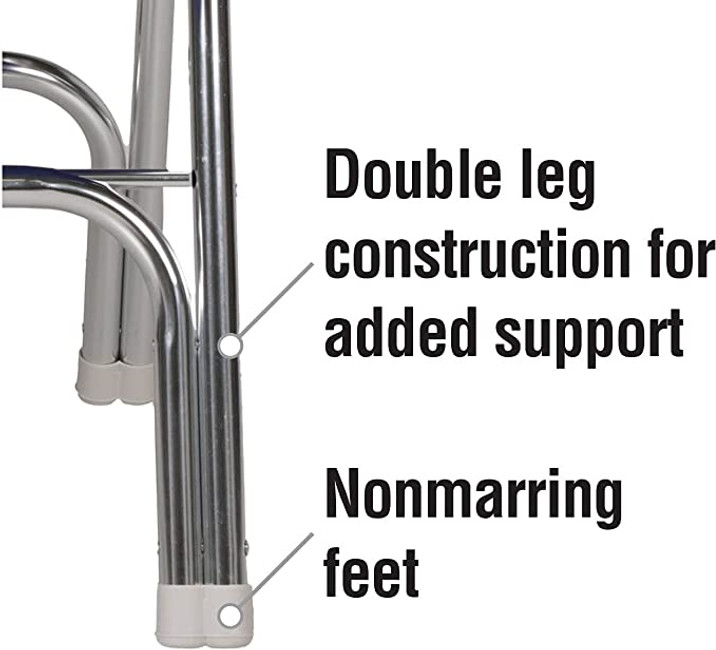 Seachoice Marine Boat Dock Padded Deck Chair With Red Piping 78511 Seachoice Marine Boat Dock Padded Deck Chair With Red Piping 78511