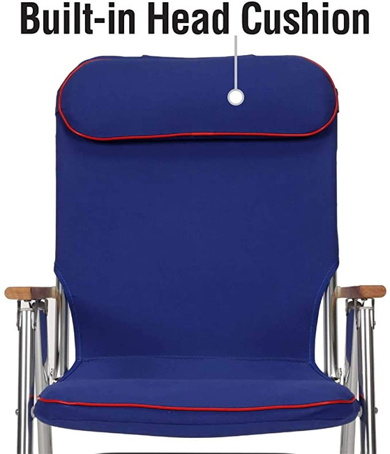 Seachoice Marine Boat Dock Padded Deck Chair With Red Piping 78511 Seachoice Marine Boat Dock Padded Deck Chair With Red Piping 78511