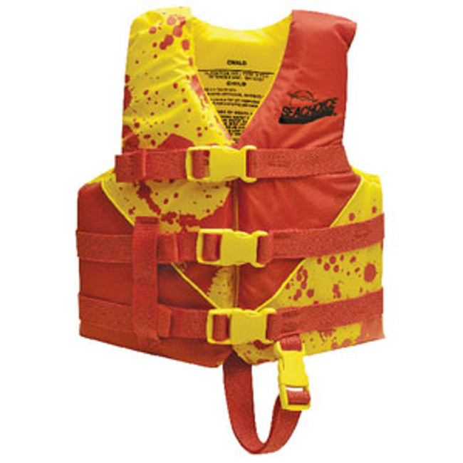 Seachoice Yellow/Red Deluxe Child Vest 2 86130 Seachoice Yellow/Red Deluxe Child Vest 2 86130
