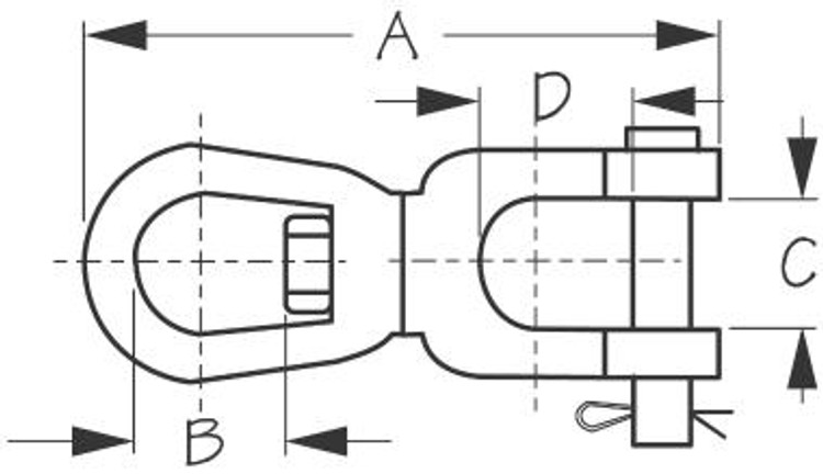 Sea-Dog Line Swivel Shackle 3/8 - Galvanized 181210 Sea-Dog Line Swivel Shackle 3/8 - Galvanized 181210