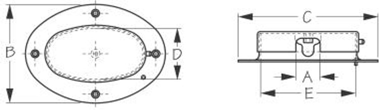 Sea-Dog Line Deck Pipe Chrome Brassw/Chain 322070 Sea-Dog Line Deck Pipe Chrome Brassw/Chain 322070