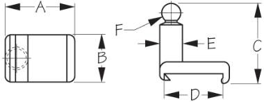 Sea-Dog Male Windshield Retainer Spacer 324360-1