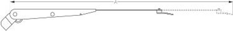 Sea-Dog Line Adjustable Wiper Arm (Silver) 413120S-1 Sea-Dog Line Adjustable Wiper Arm (Silver) 413120S-1