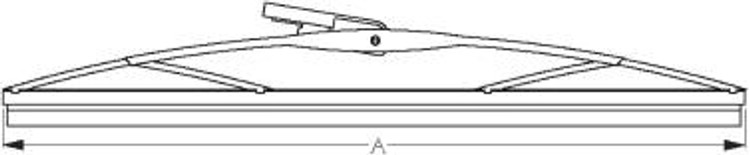 Sea-Dog Line Wiper Blade Straight Blade Style Arm (Black) 414216B-1
