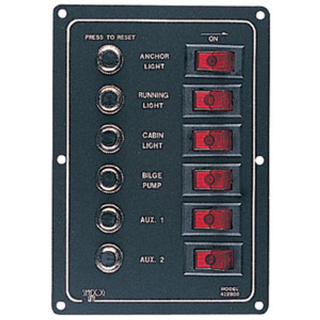 Sea-Dog Line Aluminum Breaker Panel 422800-1