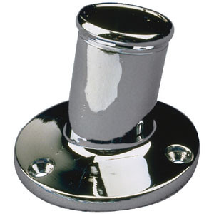 Sea-Dog Line Chrome Brass Pole Socket-1 Inc 492212-1
