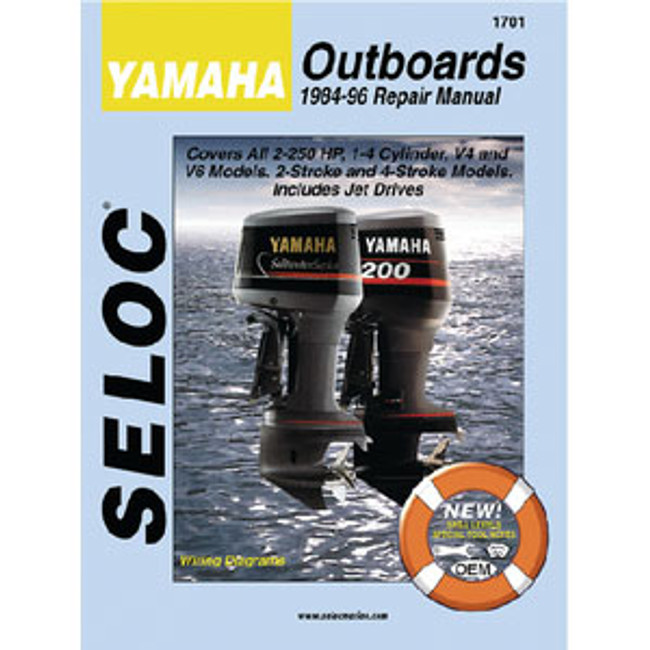 Seloc Publishing Manual Yamaha 95-04 2.5-225hp 4 Stroke 1705 Seloc Publishing Manual Yamaha 95-04 2.5-225hp 4 Stroke 1705