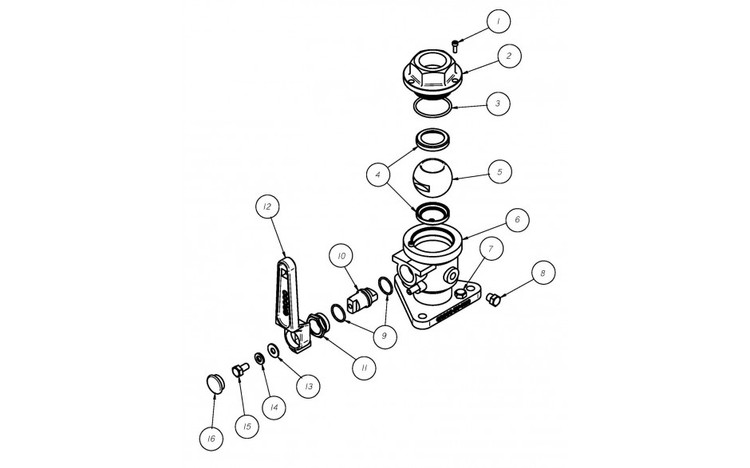Groco Seacock 2-1/2" Full Flow Ball Valve Bv-2500 Groco Seacock 2-1/2" Full Flow Ball Valve Bv-2500