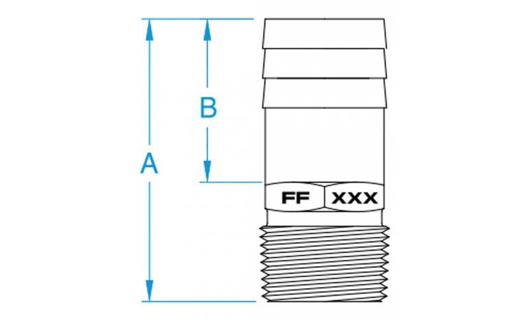 GROCO 3/4" NPT x 1" Bronze Full Flow Pipe to Hose Straight Fitting FF-750 GROCO 3/4" NPT x 1" Bronze Full Flow Pipe to Hose Straight Fitting FF-750