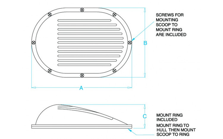 GROCO Bronze Clam Shell Style Hull Strainer f/Up To 2-1/2" Thru Hull SC-2500-L