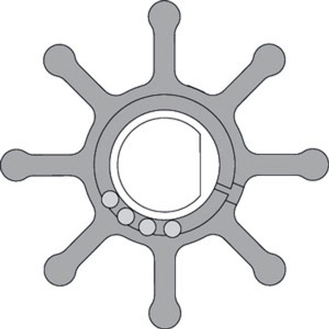 Johnson Pump Impeller Mercruiser 47-59362T 09-703B-1 Johnson Pump Impeller Mercruiser 47-59362T 09-703B-1