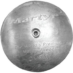 Martyr Anodes 6 1/2 Zinc Rudder Anode Cmr07 Martyr Anodes 6 1/2 Zinc Rudder Anode Cmr07