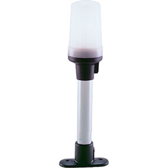 Perko Marine Boat 7-1/8 Fix-Mount White All-Round Light with Black Polymer Base 1301DP0CHR
