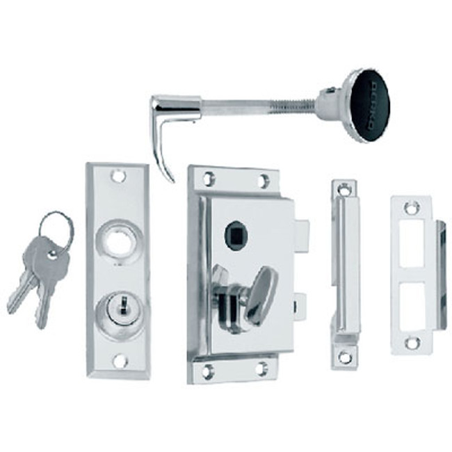 Perko Rim Lock St with Bolt-Box Strike 0918Dp0Chr Perko Rim Lock St with Bolt-Box Strike 0918Dp0Chr