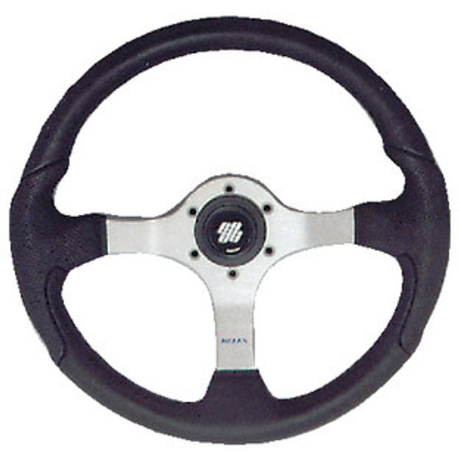 Uflex Steering Wheel-Pol Silver Black Grp Nisidabp Uflex Steering Wheel-Pol Silver Black Grp Nisidabp