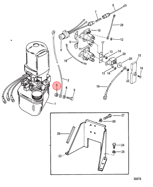 Mercury / Quicksilver NUT @5 11-68292 11-8M0204668