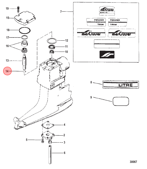 Mercury / Quicksilver O RING @3 25-55801