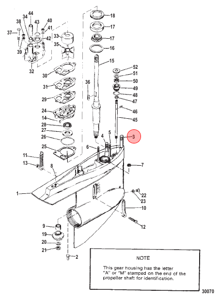 Mercury / Quicksilver STUD 16-46911 Mercury / Quicksilver STUD 16-46911