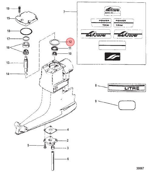 Mercury / Quicksilver SHIM SET 15-36178A02 Mercury / Quicksilver SHIM SET 15-36178A02