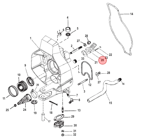 Mercury / Quicksilver HOUSING-INLET 865470