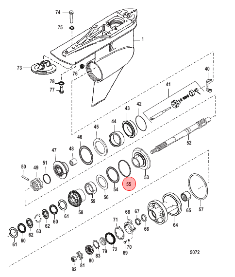 Mercury / Quicksilver SPACER-(.210) 23-1761516