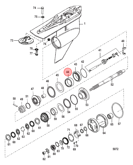 Mercury / Quicksilver Needle Roller Bearing 31-814653T Mercury / Quicksilver Needle Roller Bearing 31-814653T