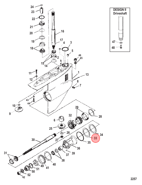 Mercury / Quicksilver THRUST RING 860323