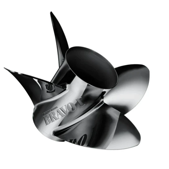 Mercury Racing Bravo 1 Lab Finish 4-Blade Stainless Steel, 15.25" X 30", LH 48-831917L65