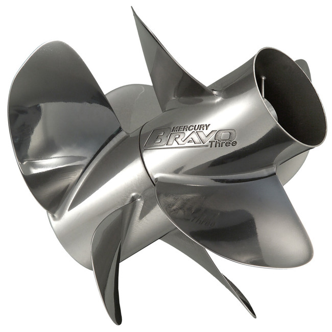Mercury MerCruiser Bravo Three Stainless Steel (16" x 19") LH Propeller, 8M8022349 Mercury MerCruiser Bravo Three Stainless Steel (16" x 19") LH Propeller, 8M8022349