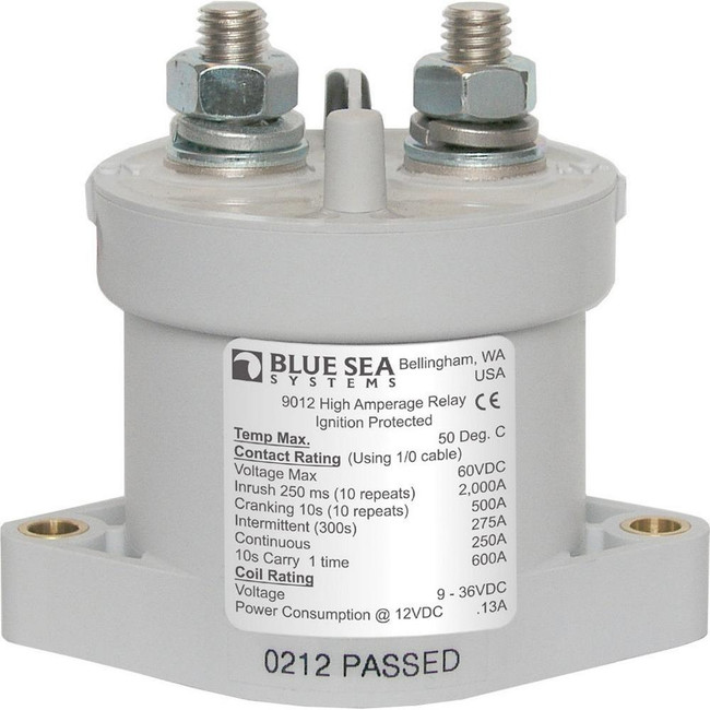 Blue Sea 9012 L Solenoid Switch - 12-24VDC - 250A Blue Sea 9012 L Solenoid Switch - 12-24VDC - 250A