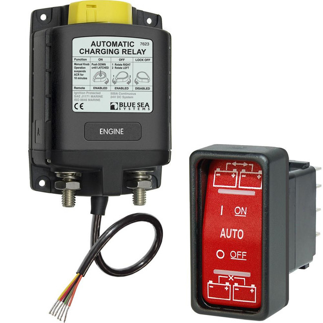 Blue Sea 7623 ML-Series Heavy Duty Automatic Charging Relay - 24V Blue Sea 7623 ML-Series Heavy Duty Automatic Charging Relay - 24V
