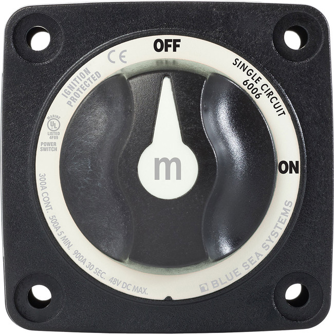 Blue Sea 6006200 Battery Switch Mini ON/OFF - Black Blue Sea 6006200 Battery Switch Mini ON/OFF - Black