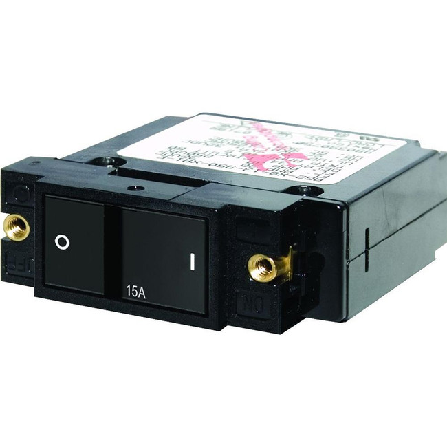 Blue Sea 7403 Single Pole Small Case 2" Flat Rocker Circuit Breaker - 15 Amp Blue Sea 7403 Single Pole Small Case 2" Flat Rocker Circuit Breaker - 15 Amp