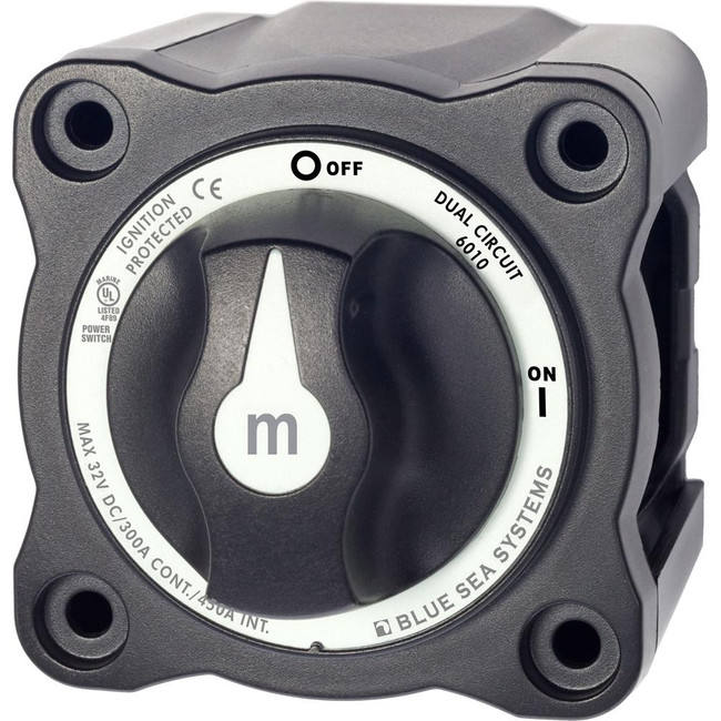 Blue Sea 6010200 Battery Switch Dual Circuit - Black Blue Sea 6010200 Battery Switch Dual Circuit - Black