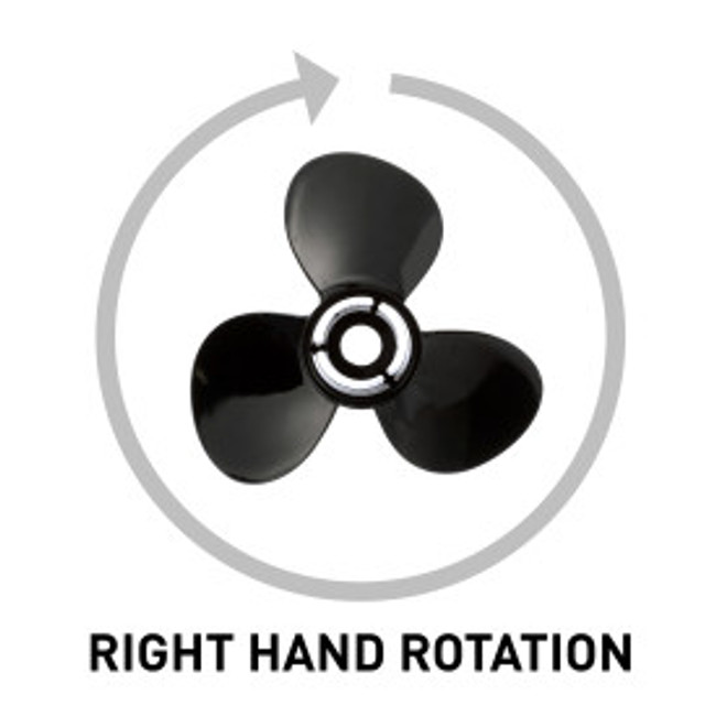 Black Diamond for Outboard with 4.25 Gearcase (Group D) (14" x 13") Extra Cup RH Rotation QA2832X