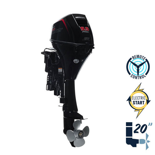 New Mercury 15ELPT EFI ProKicker 20" Shaft Electric Start Power Tilt Four Stroke Remote Outboard 1A15452BK