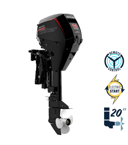 New Mercury 15ELPT EFI ProKicker 20" Shaft Electric Start Power Tilt Four Stroke Remote Outboard 1A15452BK New Mercury 15ELPT EFI ProKicker 20" Shaft Electric Start Power Tilt Four Stroke Remote Outboard 1A15452BK