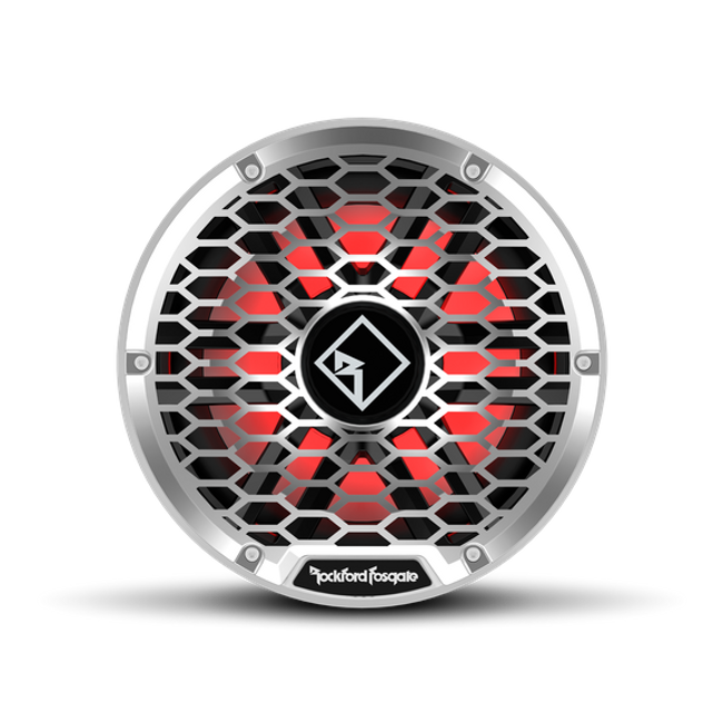 Rockford Fosgate M2 12" DVC 2 Ohm Color Optix Sealed Enclosure Marine Subwoofer White/Stainless M2D2-12S Rockford Fosgate M2 12" DVC 2 Ohm Color Optix Sealed Enclosure Marine Subwoofer White/Stainless M2D2-12S