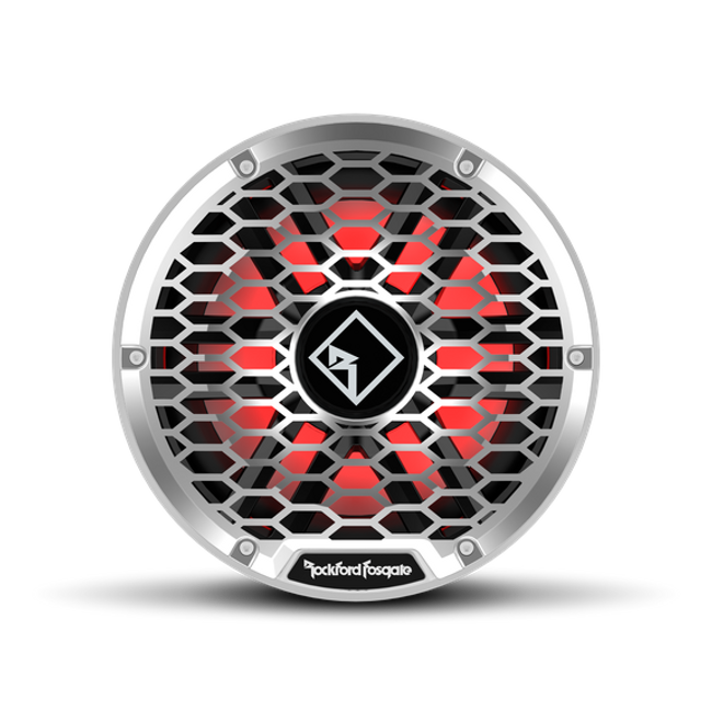 Rockford Fosgate M2 12" DVC 4 Ohm Color Optix Sealed Enclosure Marine Subwoofer White/Stainless M2D4-12S Rockford Fosgate M2 12" DVC 4 Ohm Color Optix Sealed Enclosure Marine Subwoofer White/Stainless M2D4-12S