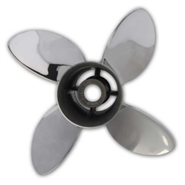 Hill Marine MerCruiser Bravo 1 Signature SL 4 Blade Stainless Steel Propeller Left Hand 15 1/4" Diameter
