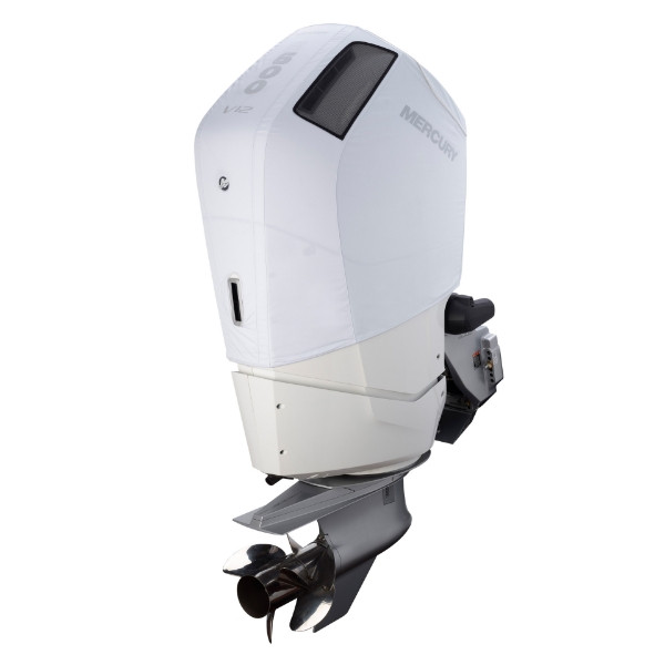 OEM Mercury 7.6L V12 600hp Outboard Vented Splash Cover (White) 8M0228529
