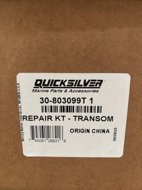 OEM MerCruiser Alpha 1 Gen 2 Transom Bellows Repair / Reseal Kit 30-803099T1 OEM MerCruiser Alpha 1 Gen 2 Transom Bellows Repair / Reseal Kit 30-803099T1
