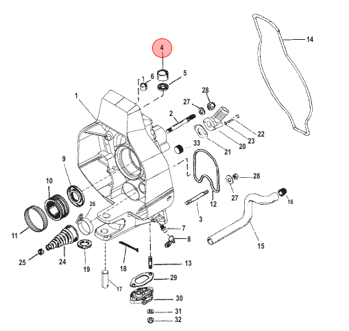 OEM MerCruiser Gimbal Housing Bushing-Lower  23-983571