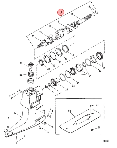 OEM Quicksilver/Mercury Alpha U-Joint Assembly 814819A2 OEM Quicksilver/Mercury Alpha U-Joint Assembly 814819A2